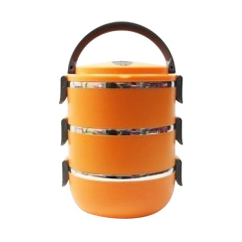 aiueo eco lunch box stainless steel rantang 3 susun orange|7 Rantang Susun Terbaik & Tips Memilihnya.